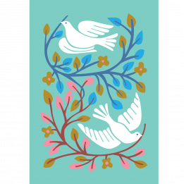 Doves Greeting Card