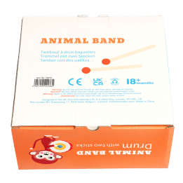 Animal Band Drum With Drumsticks