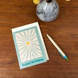 Flower Power Birthday Card