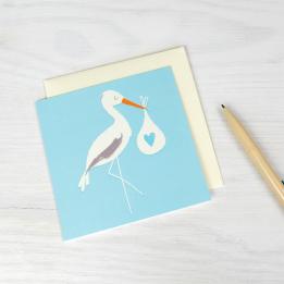 Blue Stork Card