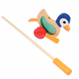 Wooden Push Along Duck