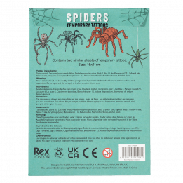 Temporary Tattoos - Spiders