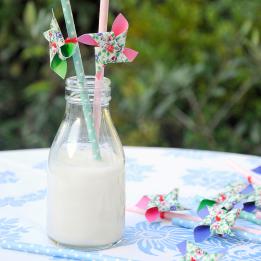 Traditional school milk bottle