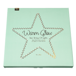 Metal star LED light - 30cm | Rex London