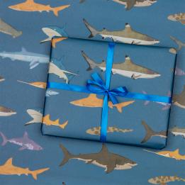 Wrapping Paper (5 Sheets) - Sharks