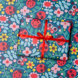 Wrapping Paper (5 Sheets) - Ladybird