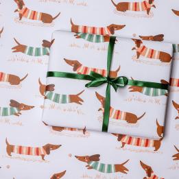 Wrapping Paper (5 Sheets) - Sausage Dog