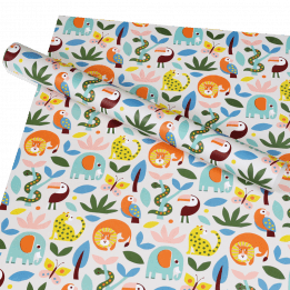 Wrapping paper 5 sheets- Wild wonders