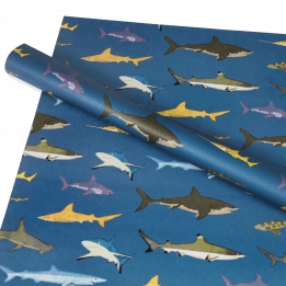 Wrapping Paper (5 Sheets) - Sharks