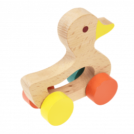 Wooden Push Along Toy - Duck