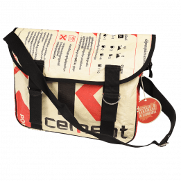 Recycled Cement Bag Courier Satchel