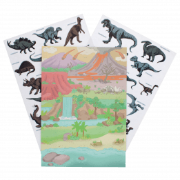 Prehistoric Land Reusable Stickers And Scenes