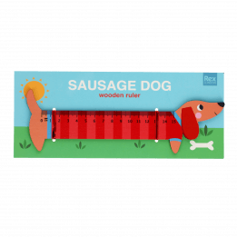 Wooden Ruler - Sausage Dog