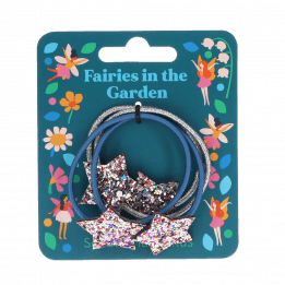 Glitter Star Hair Bands (set Of 4) - Fairies In The Garden