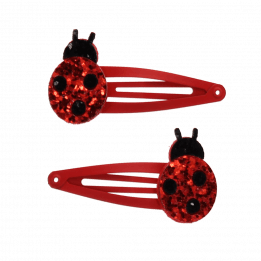 Ladybird Glitter Hair Clips (set Of 2)