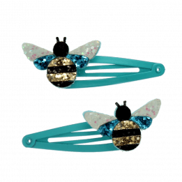 Bumblebee Glitter Hair Clips (set Of 2)