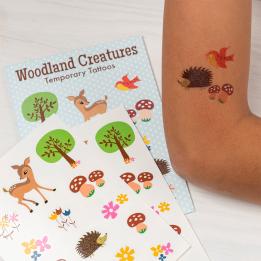 Woodland Creatures Temporary Tattoos