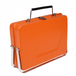 Portable Suitcase Bbq - Orange