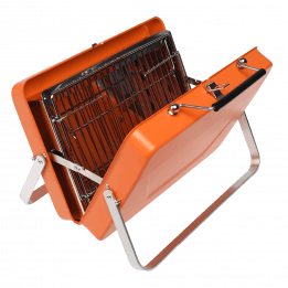 Portable Suitcase Bbq - Orange