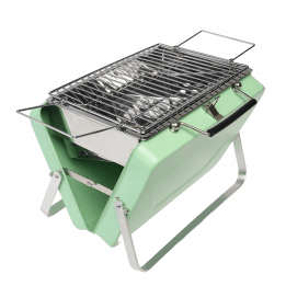 Portable Suitcase Bbq - Green