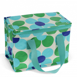 Lunch Bag - Blue And Green Daisy