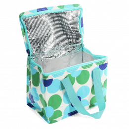 Lunch Bag - Blue And Green Daisy