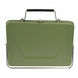 Portable Suitcase Bbq - Dark Green