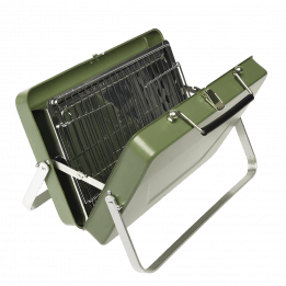 Portable Suitcase Bbq - Dark Green