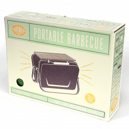 Portable suitcase bbq dark green