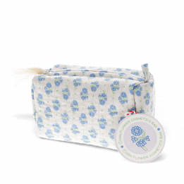 Quilted Makeup Bag - Cornflower