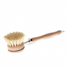 Long-Handled Wooden Pan Brush