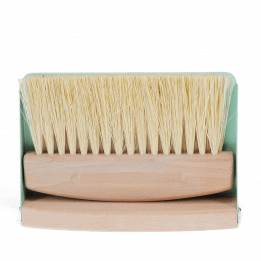 Wooden Table Brush And Pan Set - Pistachio