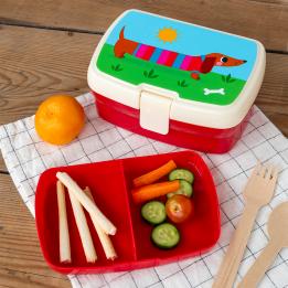 Lunch Box With Tray - Sausage Dog