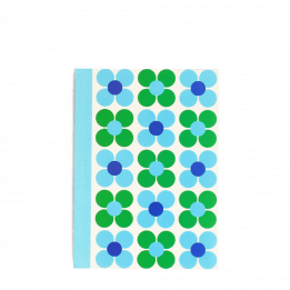 A6 Notebook - Blue And Green Daisy