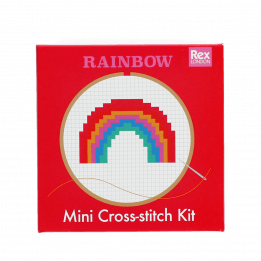 Mini Cross-Stitch Kit - Rainbow