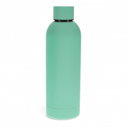 Rubber Coated Steel Bottle 500ml - Mint Green