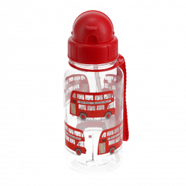 Children's Water Bottle With Straw 500ml - Tfl Routemaster Bus