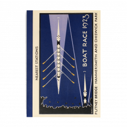 A5 Notebook - Tfl Vintage Poster: "Boat Race"