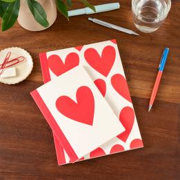 A5-A6 Notebook - Hearts