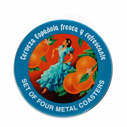 Metal Coasters - Cerveza Española (set Of 4)