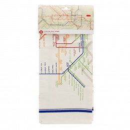 Cotton tea towel - TfL Heritage Tube Map