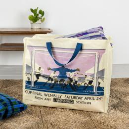 Jumbo storage bag - TfL Vintage Poster "Cup Final"