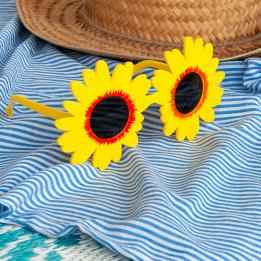 Funglasses - Yellow sunflower sunglasses