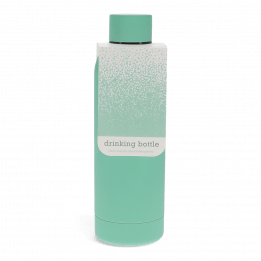 Rubber coated steel bottle 500ml - Mint green