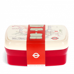 Lunch box with tray - TfL Heritage Tube map