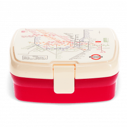 Lunch box with tray - TfL Heritage Tube map