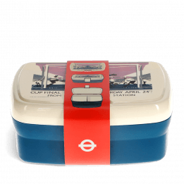 Lunch box with tray - TfL Vintage Poster "Cup Final"