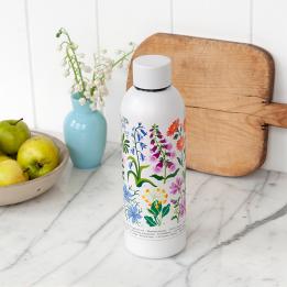 Stainless steel drinks bottle 500ml - Wild Flowers