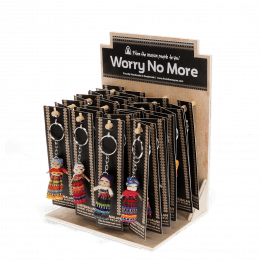 Worry dolls with keyring - Assorted