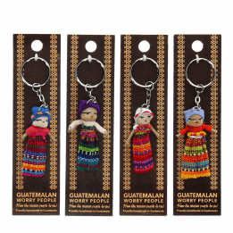 Worry dolls with keyring - Assorted